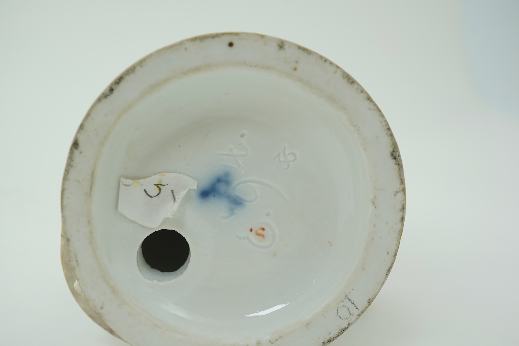 A Meissen figure of a boy on a hobby horse, 19th century